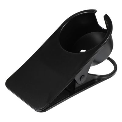Ciieeo Tableside Large Water Cup Holder Clip Sturdy Drink Stand for Office Desk Storage for Beverages Stationery More Non-Tipping Table Clip Black