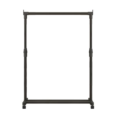 1/2 Single Rod Clothing Rack - Portable Clothes Hanging Rack, Rolling Garment Rack Clothes | Portable Closet Organizer with Wheels, Adjustable Telescopic Clothes Drying Rack for Living Room