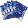 Xiliconie 40PCS Happy Birthday Napkins Blue and Silver Theme Disposable Paper Napkins for Dinner Picnic Cocktail Birthday Party Supplies Decorations for Man Woman view 1