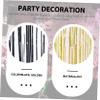 HOOTNEE 2pcs Foil Fringe Curtains Backdrop for Birthday Party and Wedding Decorations Rain Streamer Wall Decor and Each view 4