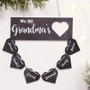 Personalized We Fill Heart Sign Gifts for Grandma mom, Custom We Fill Grandmas Heart Wood Sign with Family Name Wall Decor, wooden Plaque for Home Decor Mother's Day Grandma Nana Mom Gift Idea (Style 01) view 1