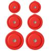 Replacement Lids for Pyrex 7200-PC 2 Cup and 7201-PC 4 Cup and 7402-PC 6/7 Cup, Silicone Round Storage Cover Lid for Anchor Hocking Glass Bowl 6 Pack Red view 1