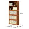 JSLXNDM 1/2/3/4/5 Tier Display Cabinet, Multi-Tier Wooden Bookcase, 5F/23.6in(60cm) view 2