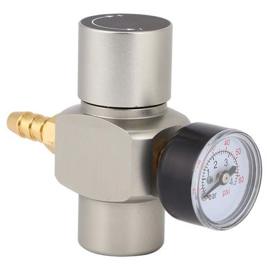 3/8in Hold Stable Pressure Mini Keg Regulator, No Leaking Portable Beer Growler,Quick Connector CO2 Mini keg Charger,Regulator Pressure Gauge for Soda Container Beer Keg