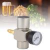 3/8in Hold Stable Pressure Mini Keg Regulator, No Leaking Portable Beer Growler,Quick Connector CO2 Mini keg Charger,Regulator Pressure Gauge for Soda Container Beer Keg view 3