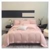 QuKan Bed, 100% Cotton Bedding Set Home Textile Three Lines Embroidery Luxurious Pillowcase Sheet Quilt Cover Twin/Queen/Single Bed, Pink, MM-102 view 1