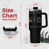 34HD Fantasy Wanderer Tumbler 40oz with Handle and Straw, Lord Rings Not All Those Who Wander Insulated Travel Mug Bookworm Gifts for Men & Women - Bookish Items view 2