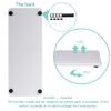 NiuYichee 2 Pcs Water Absorbing Stone Trays, Kitchen/Bathroom Sink Soap Dish, Diatomite Tray Used for Hand Soap & Cosmetic Bottles in The Modern Home, 4" W x 10.2" L, White view 4