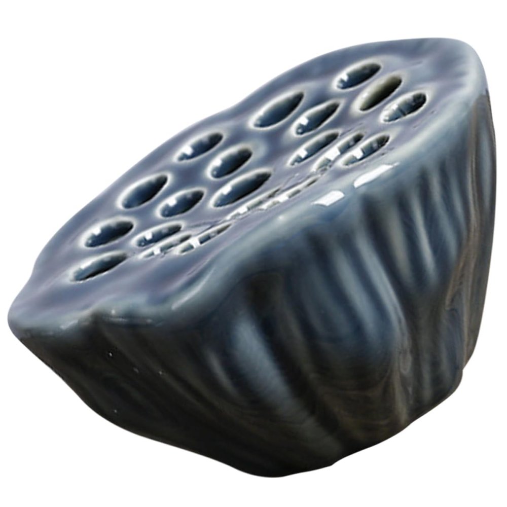 Unique Lotus Pod Ceramic Vase Fresh Flower Arrangement Home Decor Table Vase