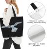HDAODNM Owl Canvas Tote Bag Animal Shoulder Bag Handbag Cute Casual Grocery Bags Funny Bag for Outdoor view 4