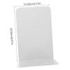 Simple Metal Bookends for Desktop Book Organizer 2pcs Home Library view 2