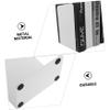 Simple Metal Bookends for Desktop Book Organizer 2pcs Home Library view 3