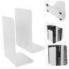 Simple Metal Bookends for Desktop Book Organizer 2pcs Home Library view 4