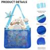 VOROLO Mesh Beach Bag for Holding Toys,Sand Towels Tote for Kids Seashell Collecting,Swimming Accessories for Boys and Girls view 4
