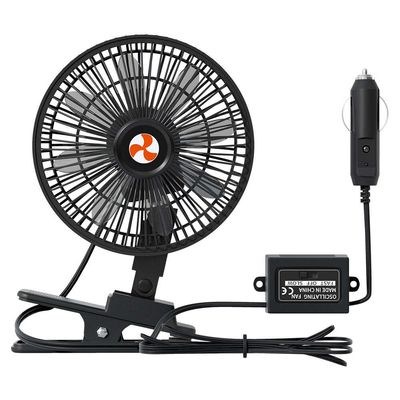 12 Volt Oscillating Fan, Portable Car Fan Wide-Bound Cooling Ventilation, Car DC Clip Fan, Truck, RV, Automotive 12v Fan