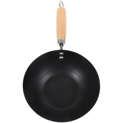 Cabilock Cooking Wok Nonstick Skillet Pan Heat Resistant Handle Perfect for Solo Cooking
