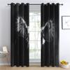 Bald Eagle Curtains, Black and White Eagle Blackout Curtains for Bedroom, Thermal Insulated Room Darkening Grommet Drapes for Living Room, Window Treatments, 54 Inch Curtains 2 Panel Set - KQY267 view 2