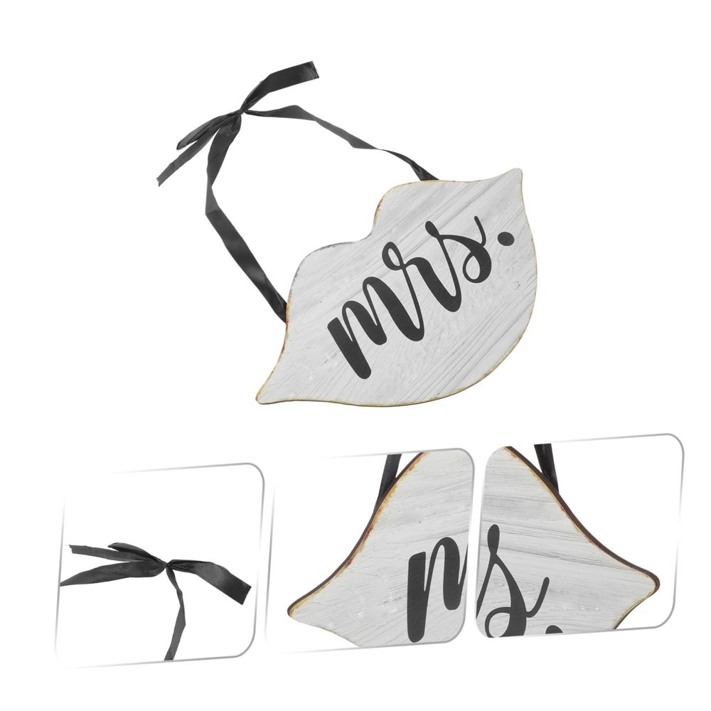 Parliky Wedding Sign Decorative Wall Hanging Photo Prop for Front Door Unique Mr Mrs Design for Wedding Ideas Rustic Home Decoration