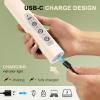 YUSWKO Beige Handheld Milk Frother Wand with Stand for Coffee, Rechargeable Electric Whisk with 3 Heads 3 Speeds Drink Mixer Coffee Frother For Latte, Cappuccino, Hot Chocolate, Egg view 2