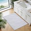 DEXI Bathroom Rugs 24x43, Extra Soft Absorbent Bath Mat, Non Slip Bathmat for Bathroom Floor, Machine Washable Rugs for Shower Floor, White view 4