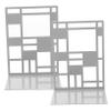 NUOBESTY Elegant Iron Metal Bookends Book Stands Book Holders for Home Office Library Decor view 1