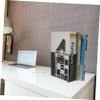 NUOBESTY Elegant Iron Metal Bookends Book Stands Book Holders for Home Office Library Decor view 3