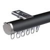 Aluminum alloy no light leakage monorail,ceiling track for curtains,room divider curtain rod,cafe curtain rod,Application scenarios:living room,bathroom,bedroom,ceiling,bay window,RV,privacy,hotel ( C view 1