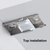 Aluminum alloy no light leakage monorail,ceiling track for curtains,room divider curtain rod,cafe curtain rod,Application scenarios:living room,bathroom,bedroom,ceiling,bay window,RV,privacy,hotel ( C view 2