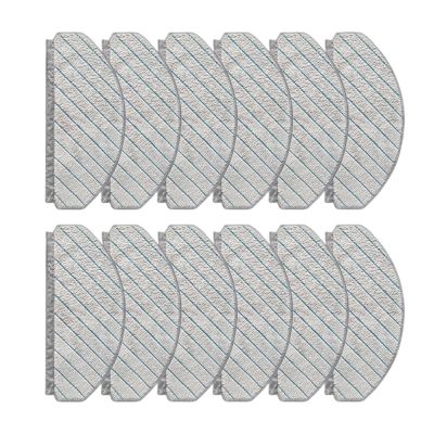 KIEEQGAK Compatible for Ecovacs Deebot T10/T10 Plus12PCS Mop Pads AccessoriesRobot Vacuum Cleaner Reusable ReplacementMop PadsVacuum Cleaner Accessories,Vacuum Cleaner Mop Mat, fuxinlian268741g