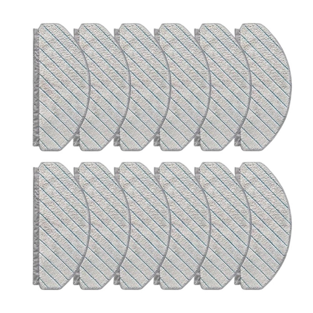 KIEEQGAK Compatible for Ecovacs Deebot T10/T10 Plus12PCS Mop Pads AccessoriesRobot Vacuum Cleaner Reusable ReplacementMop PadsVacuum Cleaner Accessories,Vacuum Cleaner Mop Mat, fuxinlian268741g