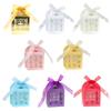 Katutude 50 Pcs Baptism Favor Boxes Cross Hollow Wedding Favor Small Gift Box with Ribbons Empty Cookie Chocolate Candy Gift Box for Bridal Shower Anniverary Birthday Wedding Party view 3