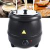 10L Commercial Soup Kettle Warmer with Lid Temperature Adjustment Large Electric Soup Pot for Buffet, Restaurant, Party, Event,Catering (Black) view 3