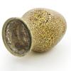 BRAGUE Gold Crackle Glass Vase, Modern Geometric Bell-Shaped Centerpiece for Dining Table, Living Room, Kitchen, 20x11x10cm view 4