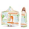 Eiis Unidesign Custom Name Living The Gymnast Life Orange Green Kids Hooded Bath Beach Towel Girls Boys Swim Pool Cover Up Super Absorbent Bath/Pool/Beach Towel view 4
