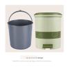 Office Trash Can Wastebasket 6L/9L Classified Trash Can Foot Pedal Household Plastic With Lid Bathroom Living Room Separation Bucket Living Room Bedroom Office Waste Paper Basket Bathroom Trash Can ( view 4
