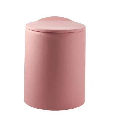 FEELIN Office Trash Can Wastebasket Trash Can for Home Living Room Creative Bathroom Bathroom with Lid Paper Basket Bedroom with Lid Nordic Style Bathroom Trash Can (Color : B, Size : Small)