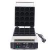 Commercial Round Waffle Maker Electric Mini Waffle Iron, 16 Grids 1750W Nonstick Stainless Steel Round Belgian Waffle Machine, 122-572F Temp Range for Restaurant, Snack Bar, Food Stall view 1