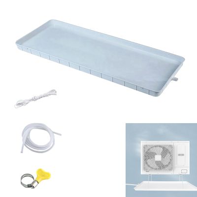 CMYAOYC AC Drain Pan, Air Conditioner Drain Pan Kit, Air Conditioner Tray Drip Pan, Plastic Drain Pan for Window AC and Mini Split Units Heat Pump Systems (Color : 1-2p, Size : 4m hose)