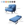KWOKING Futon Sofa Bed with 2 Pillows & Pillow Back in Linen Blend Folding All-in-one Push-Pull Retractable Sofa Bed for Small Apartment Living Room Household Light Blue Twin XL 47" L x 27" W x 33" H view 2