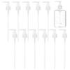 BENECREAT 12 Packs Plastic Replacement Pumps, 24-410 Thread/Neck Locking Clear Dispenser Replacement Pump Lotion Pumps for Soap, Lotion, Shampoo, Kitchen and Bathroom view 1