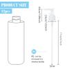 BENECREAT 12 Packs Plastic Replacement Pumps, 24-410 Thread/Neck Locking Clear Dispenser Replacement Pump Lotion Pumps for Soap, Lotion, Shampoo, Kitchen and Bathroom view 2