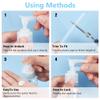BENECREAT 12 Packs Plastic Replacement Pumps, 24-410 Thread/Neck Locking Clear Dispenser Replacement Pump Lotion Pumps for Soap, Lotion, Shampoo, Kitchen and Bathroom view 3