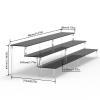 AZEAM 15 3/4 inch Acrylic Riser Black Display Risers Stand Large Collection Organizer Shelf for Cupcake Food Desserts view 2