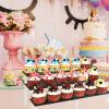 AZEAM 15 3/4 inch Acrylic Riser Black Display Risers Stand Large Collection Organizer Shelf for Cupcake Food Desserts view 4