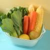 BEIJIALY Kitchen Strainer Colander Bowl Set, Vegetable Draining Basket, Fruit Vegetable Washing Basket, Double Layered Plastic Food Fruit Bowl and Strainer Set for Kitchen view 2