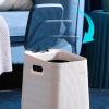 FEELIN Office Trash Can Wastebasket Foot-Operated Trash Can with Lid, Square Living Room, Bedroom, Study, Office, Plastic Bathroom Trash Can (Color : D, Size : Small) view 4