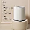 Office Trash Can Wastebasket Trash Can Living Room Kitchen Large Capacity Stainless Steel Lidless Double-layer Waste Paper Basket Waste Paper Basket 8L/12L/15L Bathroom Trash Can ( Color : A , Size : view 2