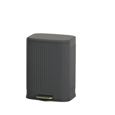 FEELIN Office Trash Can Wastebasket Stainless Steel Trash can for Household Large Size Living Room high-Value Square Trash can with lid and Foot Pedal Bathroom Trash Can (Size : C)