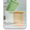 FEELIN Office Trash Can Wastebasket Waste Paper Basket Household Bathroom Bathroom Living Room Lightweight Narrow Kitchen Bedroom Waste Paper Basket Large Bathroom Trash Can (Color : D, Size : Small) view 3