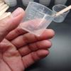200 Pack 1oz/30ml Plastic Graduated Cups Transparent Scale Cups with 200 Pack Wooden Stirring Sticks for Mixing Paint, Stain, Epoxy, Resin view 2